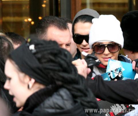 Папарацци засняли Tokio Hotel в Москве