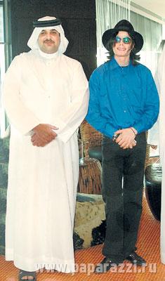 Майкл Джексон с тем самым арабским принцем, которому задолжал почти пять миллионов