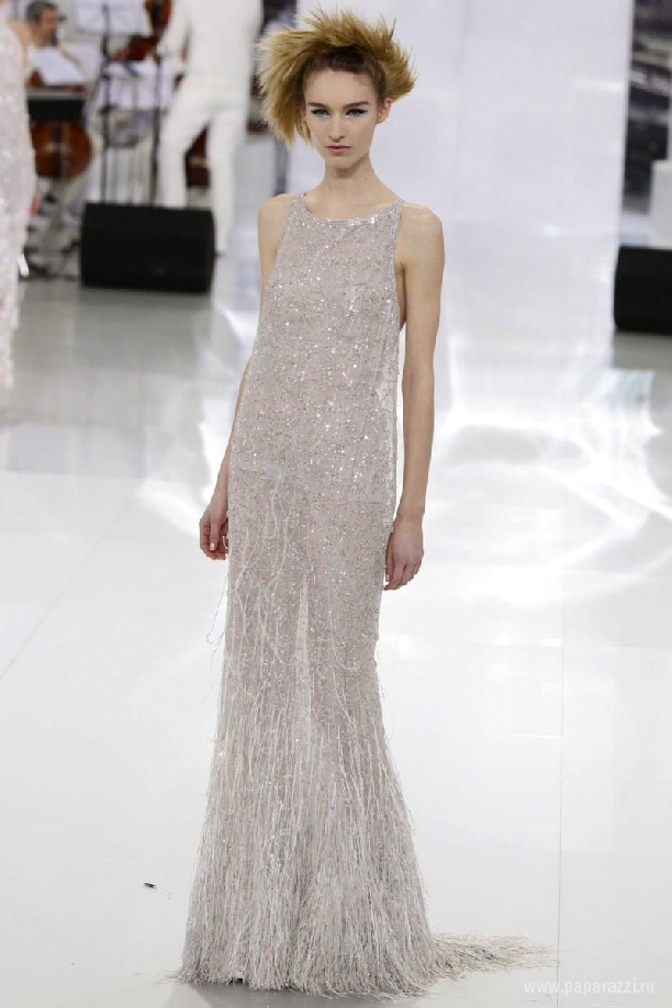  Карл Лагерфельд на Spring-Summer 2014 Haute Couture Chanel  от души повеселился