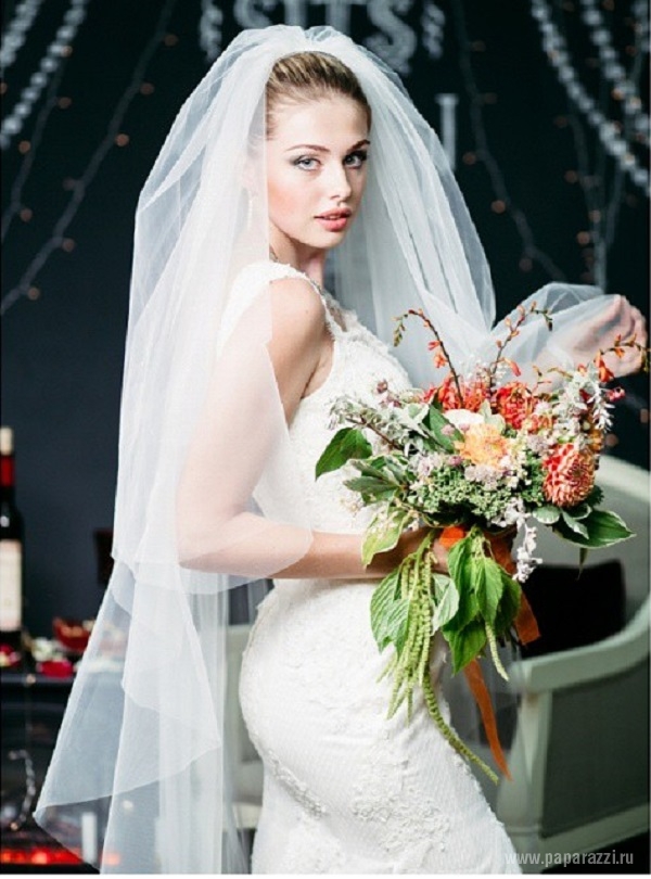 В сети появилась фотография участницы конкурса "Мисс Россия 2015" Виктории Роговой в свадебном платье