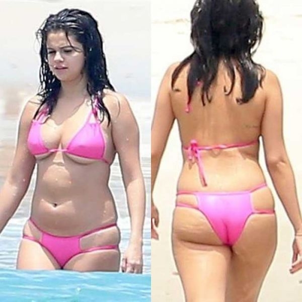 Неожиданно похудевшая Селена Гомес вышла на пляж в необычном купальнике