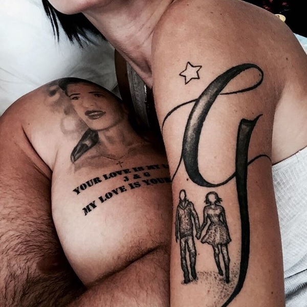 Юля Волкова и её таинственный бойфренд украсили свои тела татуировками