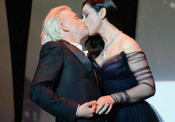Моника Белуччи запомнилась страстным поцелуем с коллегой на Каннском кинофестивале