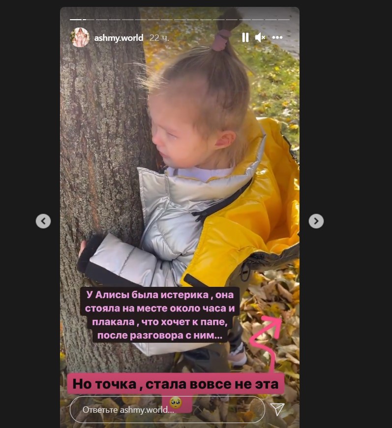 Алена Ашмарина запретила Илье Григоренко звонить их общей дочери Алисе