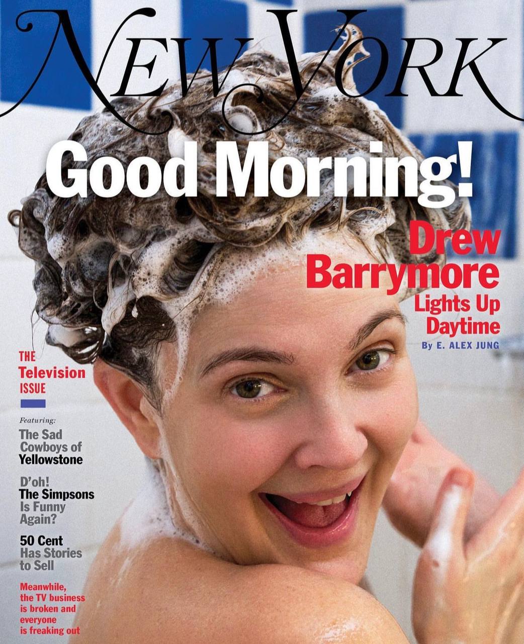 Дрю Бэрримор сделала игривую фотосессию из душа для New York Magazine. ТОП фото молодой Дрю Бэрримор для Playboy и других изданий