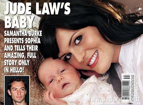 Новорожденная дочь Джуда Лоу попала на обложку журнала