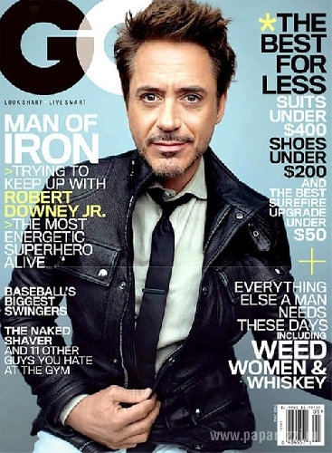 «Железный человек» Роберт Дауни снялся для GQ «Железный человек» Роберт Дауни снялся для GQ