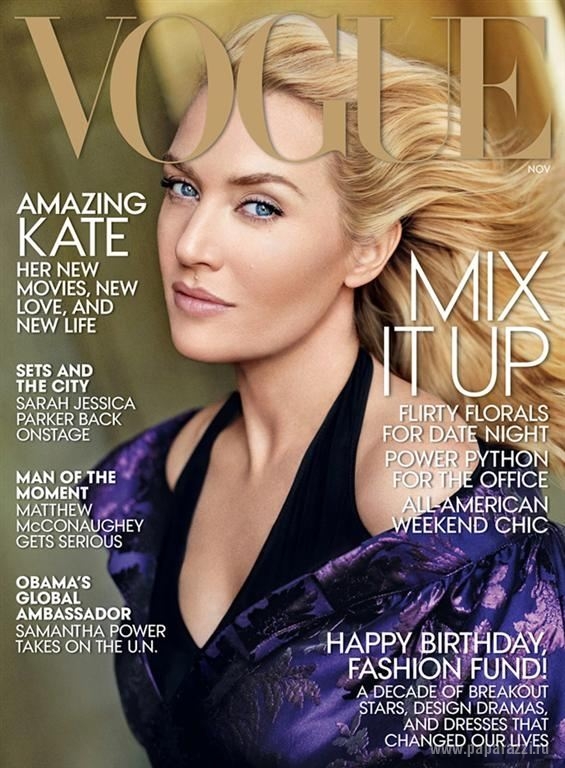 Кейт Уинслет сильно удивилась, увидев себя на обложке ноябрьского Vogue US Кейт Уинслет сильно удивилась, увидев себя на обложке ноябрьского Vogue US