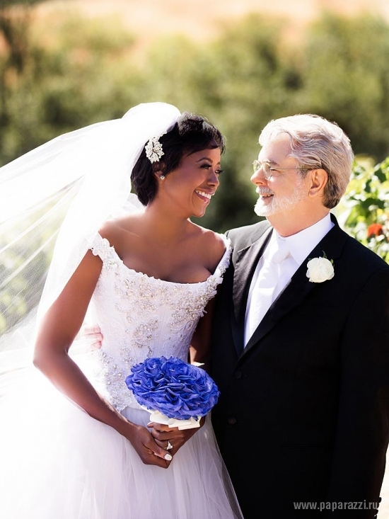В сети появилось первое свадебное фото Джорджа Лукаса и Мелоди Хобсон