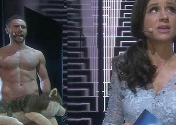 Вместо Александра Иванова голым на сцену «Евровидения» вышел ведущий шоу (видео)