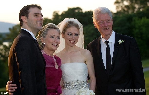 Билл Клинтон расплакался на свадьбе дочери