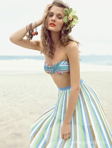 Супермодель Констанс Яблонски с пляжной фотосессией для Vogue Brazil
