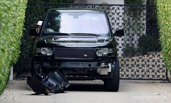 Дэвид Бекхем попал в аварию с сыном