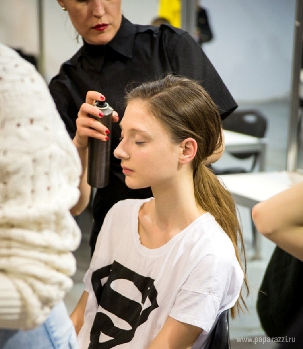 Backstage съемки Эвелины Самсончик для журнала  VOGUE
