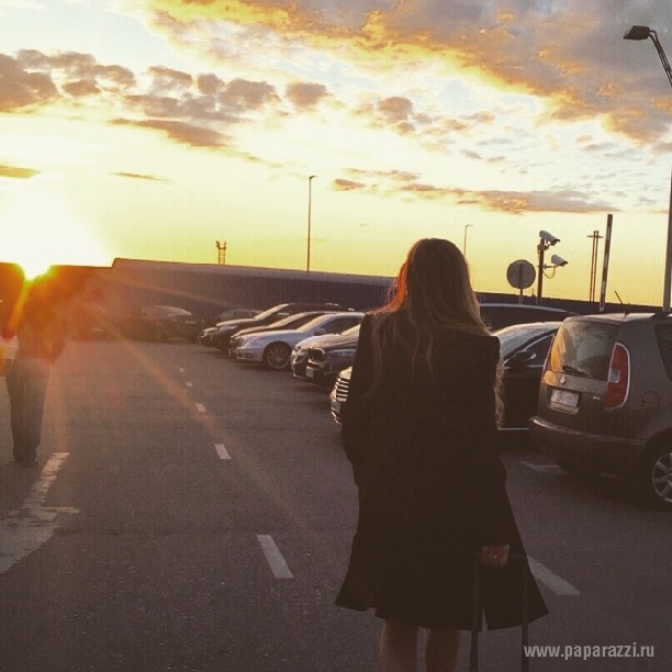 Линдси Лохан показала фотографию, сделанню во время поездки в Москву