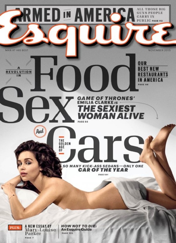 Самая сексуальная женщина планеты Эмилия Кларк, сделала откровенную фотосессию для мужского журнала
