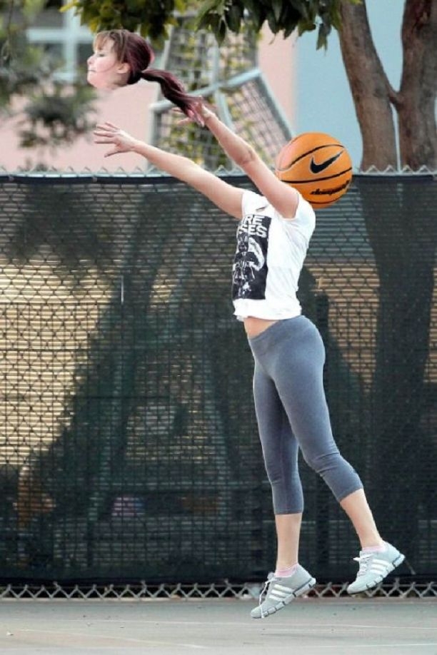 Играющая в баскетбол Дженнифер Лоуренс стала героиней издевательских фотожаб