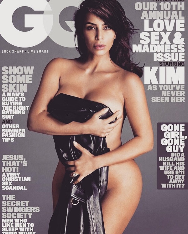 Ким Кардашян снялась обнаженной для обложки журнала GQ 