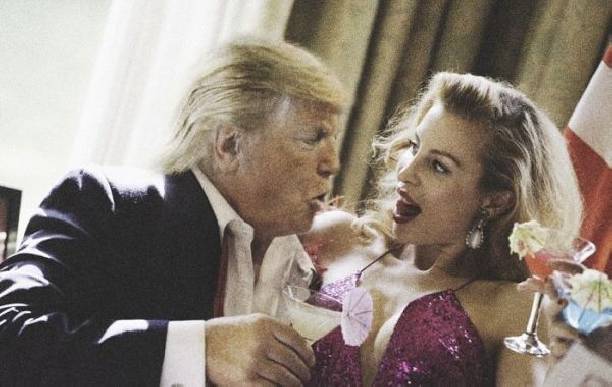 Любителям клубнички удалось рассмотреть обнаженного Дональда Трампа