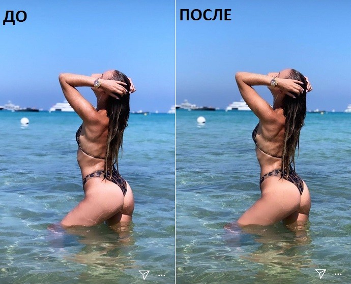 Ольгу Бузову поймали на фотошопе своей фигуры