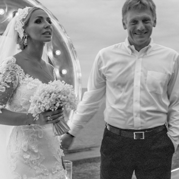 Татьяна Навка и Дмитрий Песков отметили пятую годовщину свадьбы