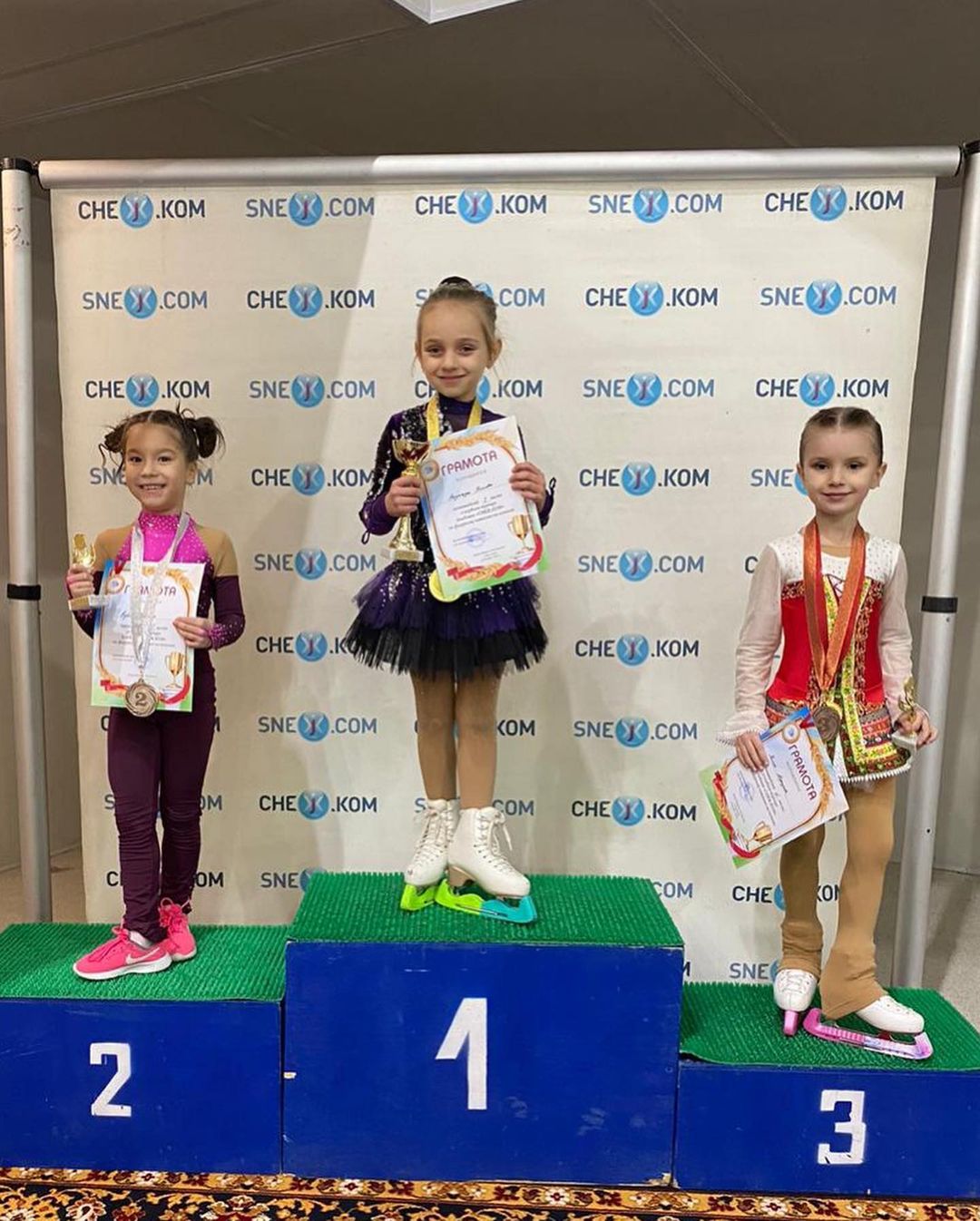 Дочь Татьяны Навки победила на детских соревнованиях по фигурному катанию