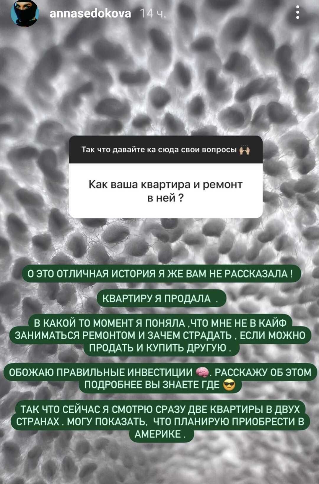 Пока Янис Тимма второй год сидит без работы, Анна Седокова продала свою новую квартиру