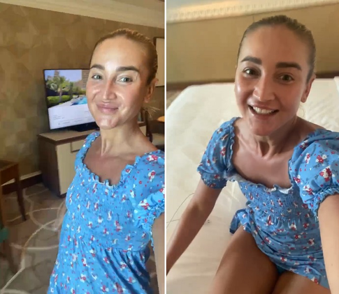 Оля Бузова от восторга засветила нижнее белье Оля Бузова от восторга засветила нижнее белье