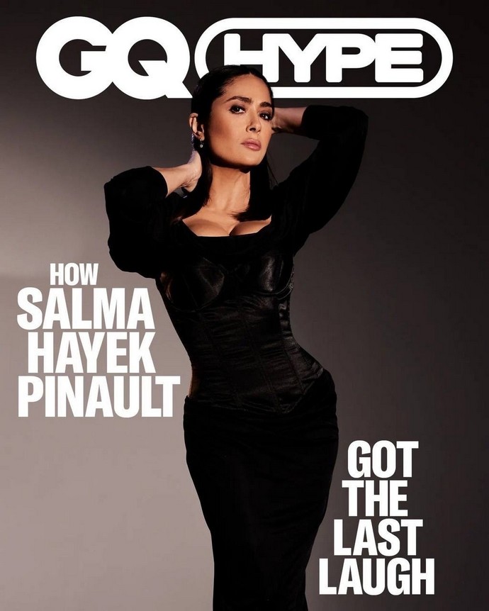 Секс-символу не позволено быть умной и смешной: Сальма Хайек в новой фотосессии GQ выглядит, как всегда соблазнительно