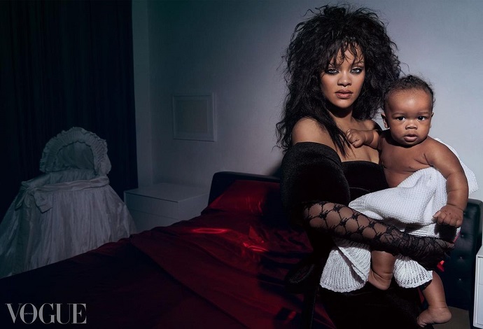 Рианна продала фотосессию со своим ребенком британскому Vogue: первые фото сына Рианны и Асапа Рокки