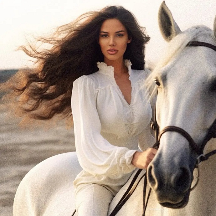 Модель на белом коне: Анастасию Решетову снова уличили в чрезмерном использовании фотошопа