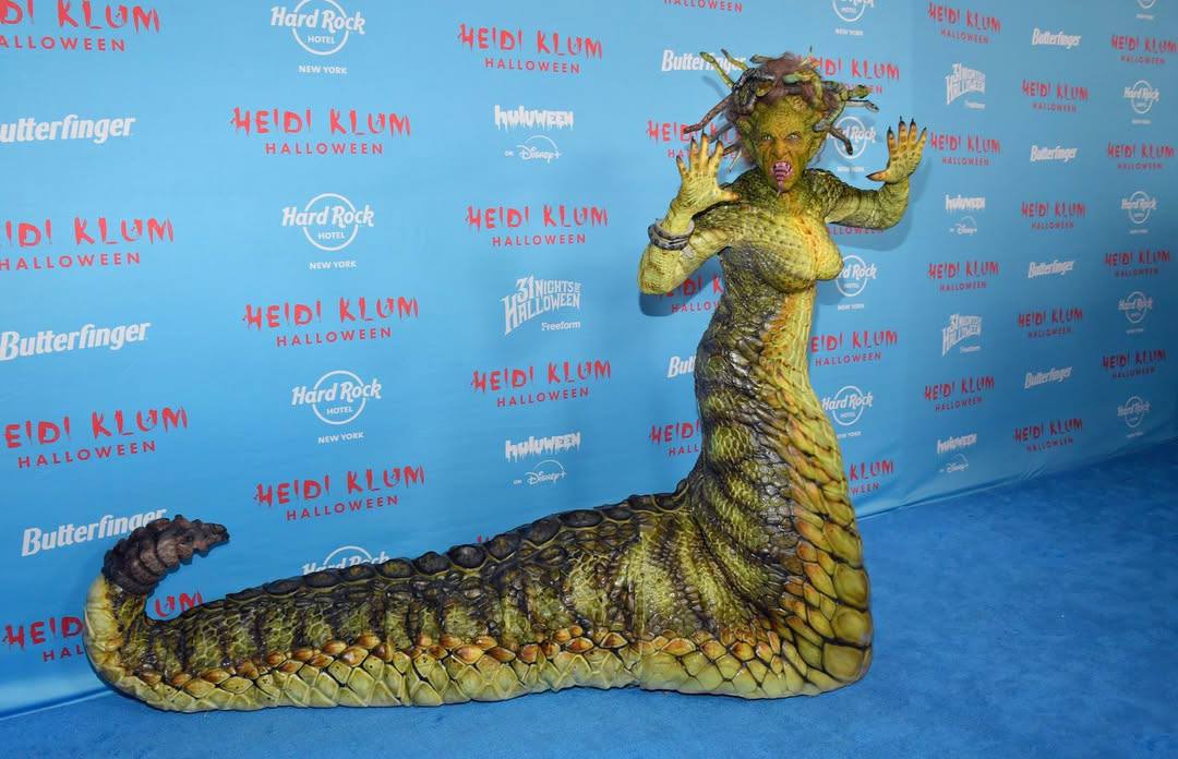 Хайди Клум обещала на Хеллоуин мерзкий образ и свое обещание выполнила